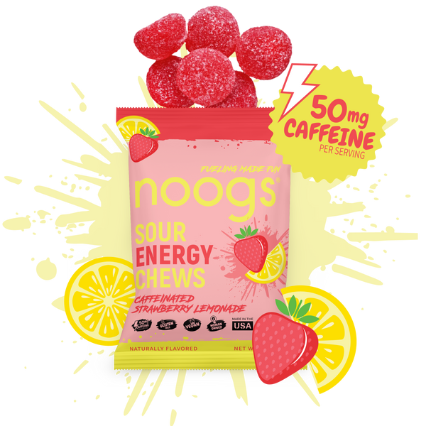 Caffeinated Strawberry Lemonade Sour Energy Chews