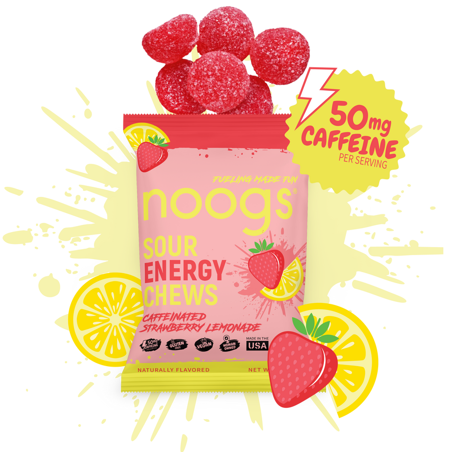 Caffeinated Strawberry Lemonade Sour Energy Chews
