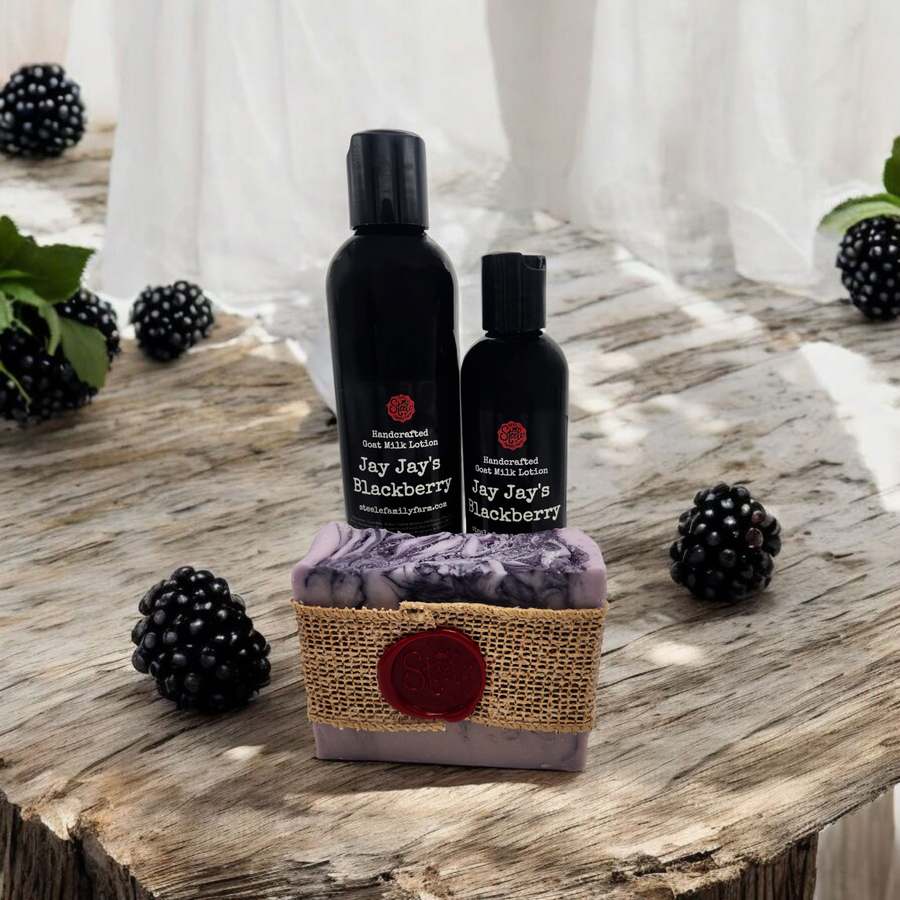 Jay Jay's Blackberry Goat Milk Soap Handcrafted Moisturizing Berry Fresh