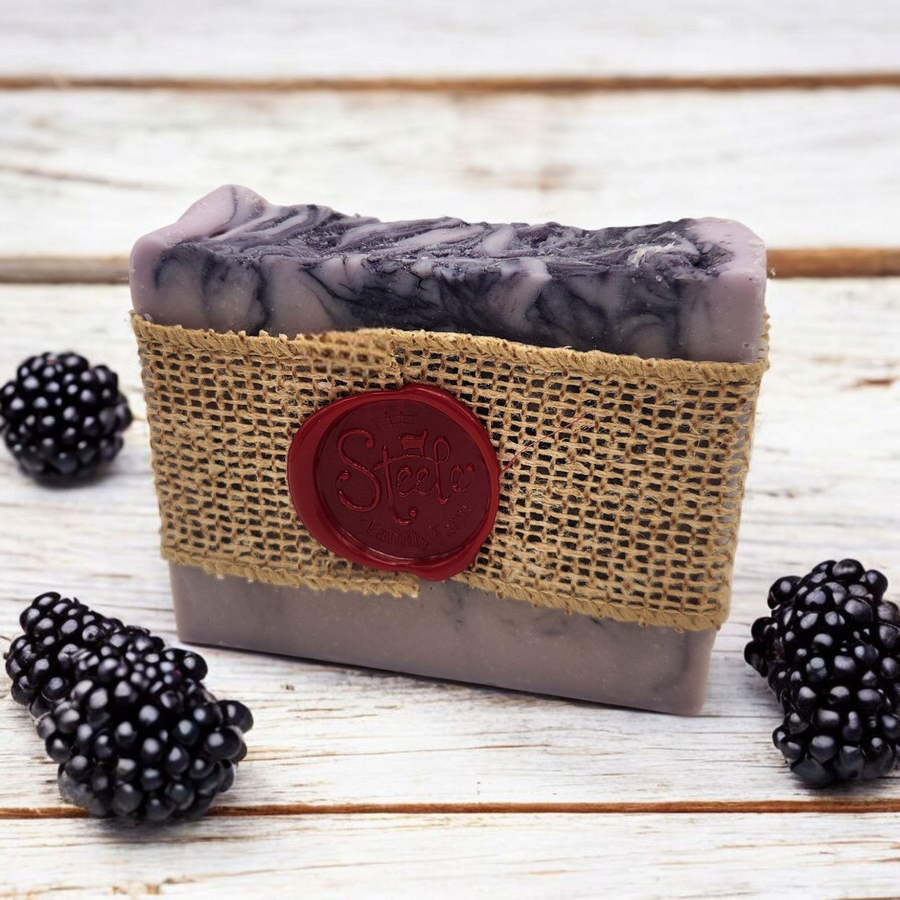 Jay Jay's Blackberry Goat Milk Soap Handcrafted Moisturizing Berry Fresh