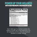 Organic Mushroom Complex Supplement Capsules