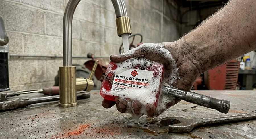 Off-Road Red: High-Octane Exfoliator (Shop Grade)