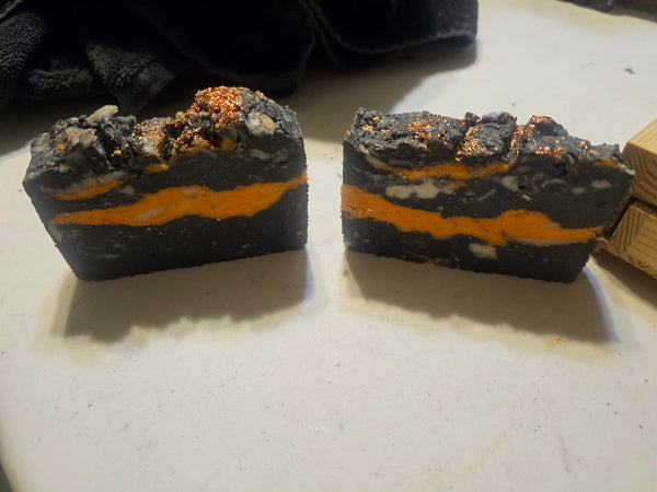 Slag Heap: Heavy-Duty Industrial Grit Soap | Activated Charcoal & Dead Sea Mud