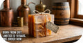 "Bourbon & Cola Seltzer" soap bars.