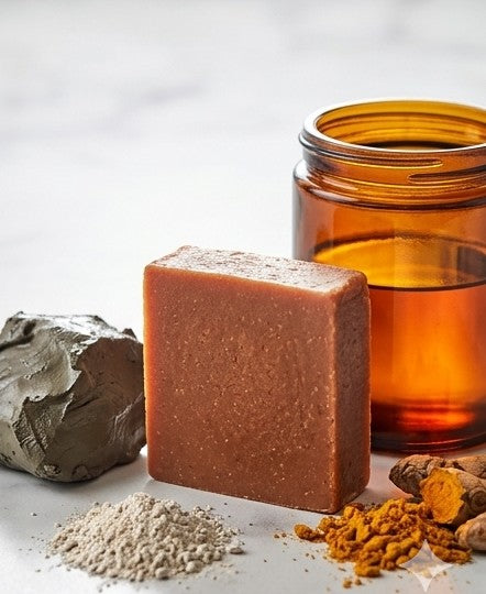 Orange 10x & Dead Sea Mud Clinical Restoration Bar - Deep Detoxifying Soap