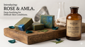 Rose & Amla Premium Soothing Body Bar - Calming Botanical Artisan Soap