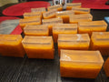 "Bourbon & Cola Seltzer" soap bars.