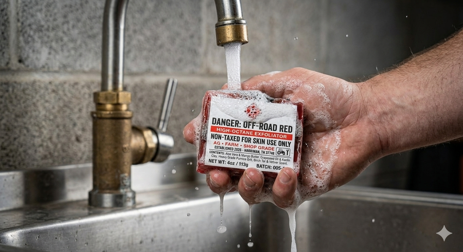 Off-Road Red: High-Octane Exfoliator (Shop Grade)