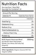 RYZE Mushroom Coffee | 6 Adaptogenic Mushrooms | Organic | Instant Coffee | MCT Oil | Better Energy, Focus, Digestion, Immunity | Cordyceps, Lion’s Mane, Shiitake, Reishi, Turkey Tail, King Trumpet